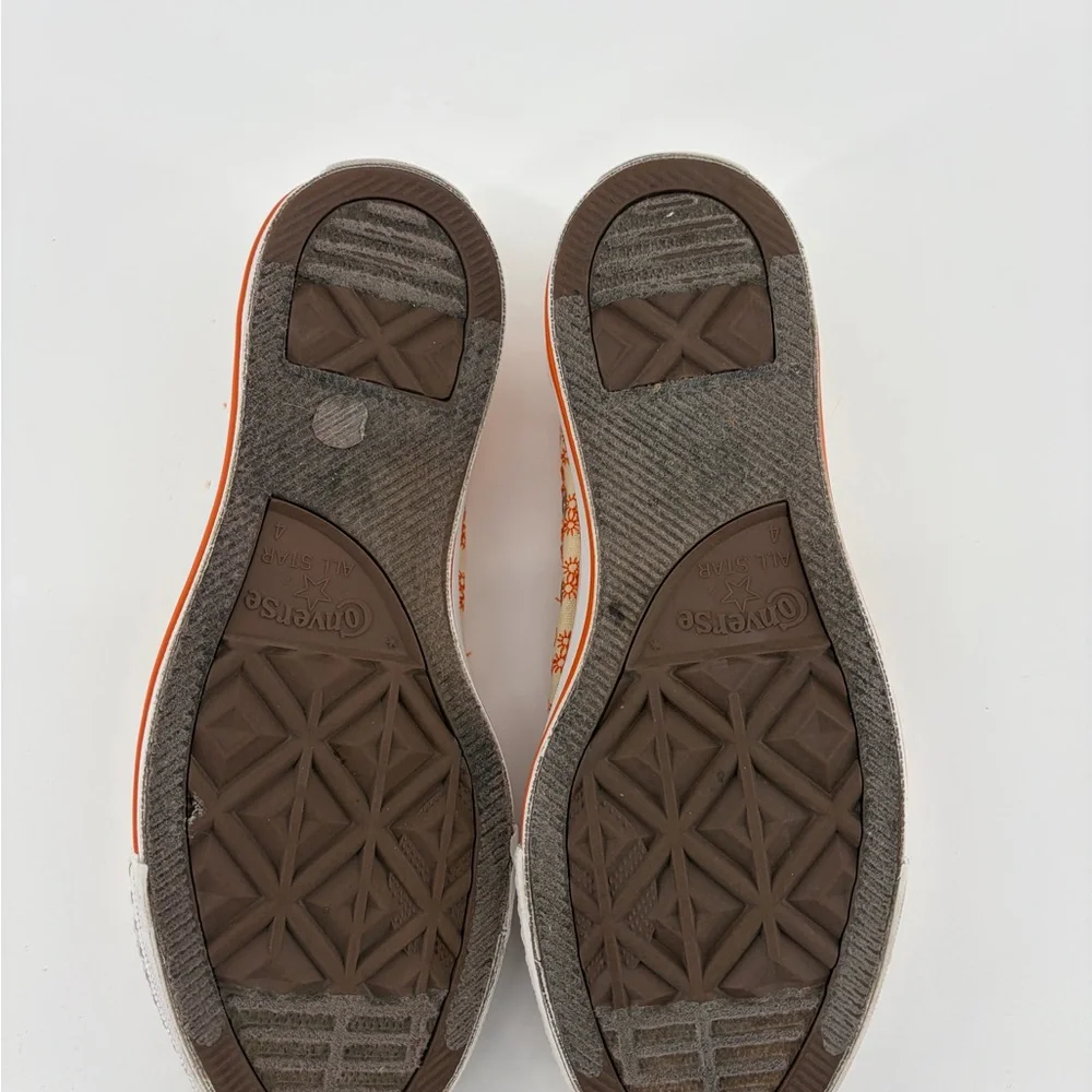 Converse‎ All Star Embroidered Orange Flower Fabric Print